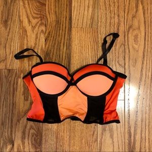 Sold 🧡 Bebe crop bralette corset